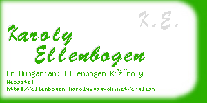 karoly ellenbogen business card